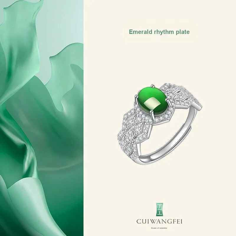 Princess Cui Ice Type Jadeite Rings Unisex-1
