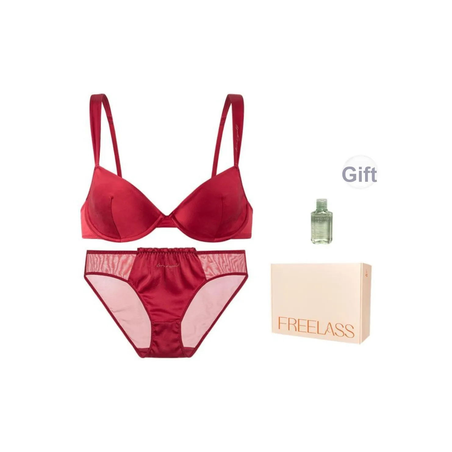 FREELASS Underwear Set Gift Box Set Women's Comes With 60m Laundry Detergent