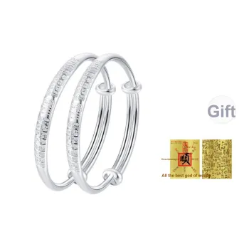 Bear Silversmith 999 Fine Silver Sterling Silver Bangle Women's