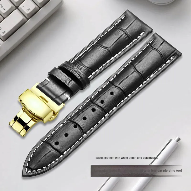 ZHISHENG MIDO DW Tissot Casio Omega CK Compatibility Watch Band 12~24mm Genuine Leather Material-30