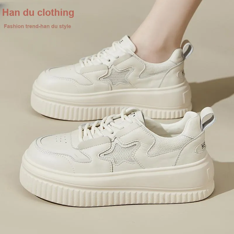 HSTYLE Low-Top Skateboard Shoes Women's Ecru-4