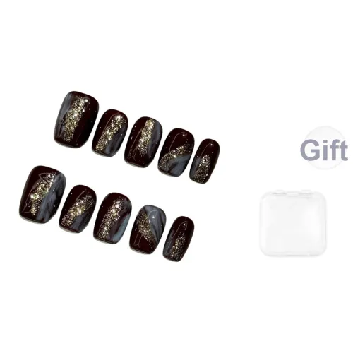 Fanze Роскошь False Nail Средний LADDER Стиль Майярд Цвет Smudge 20мм