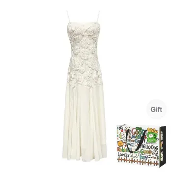 ZVJH Slip Dresses Women's Apricot Shopping Bag