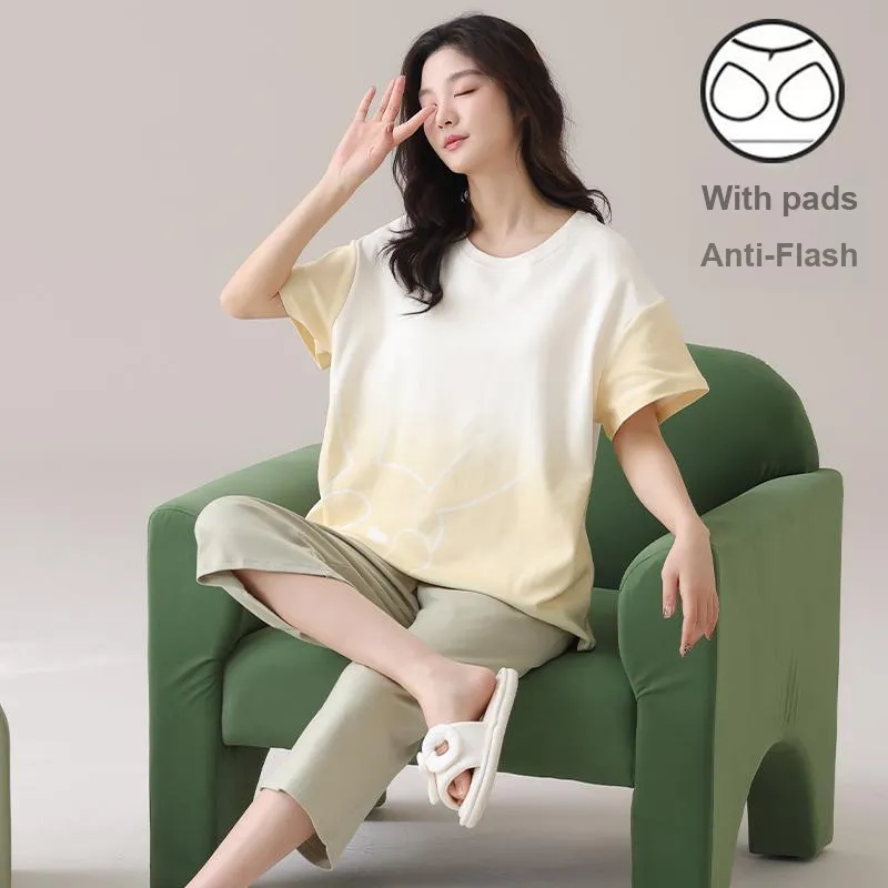 Qiao Ni Tong Pajama Set Women's Image Color-5