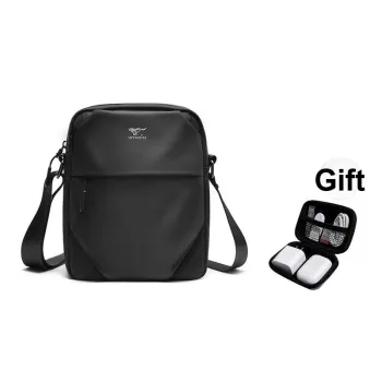 SEPTWOLVES Fabric Shoulder Bag, Crossbody Bag Regular Unisex Black