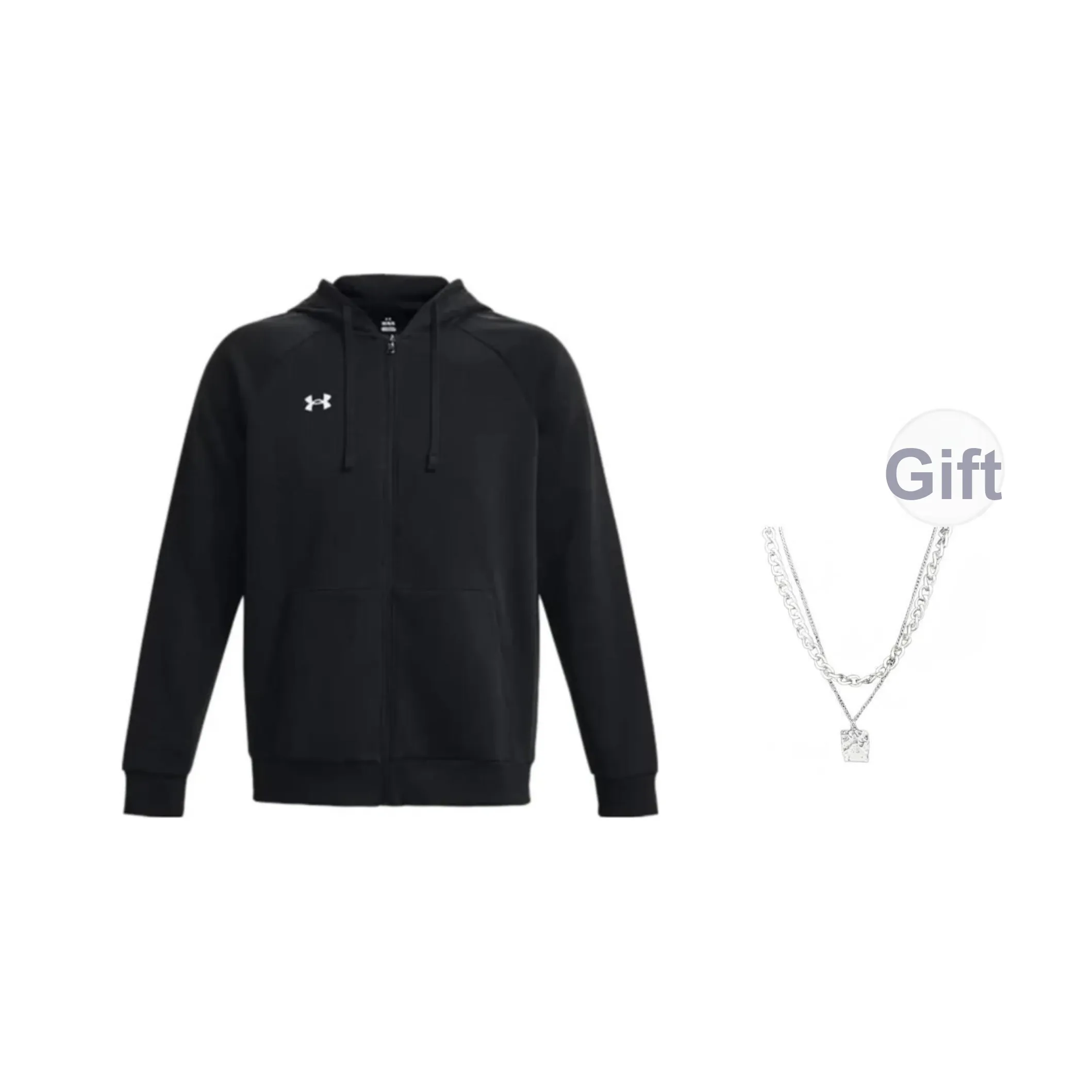 Under Armour Jackets Unisex Black Comes With Necklace