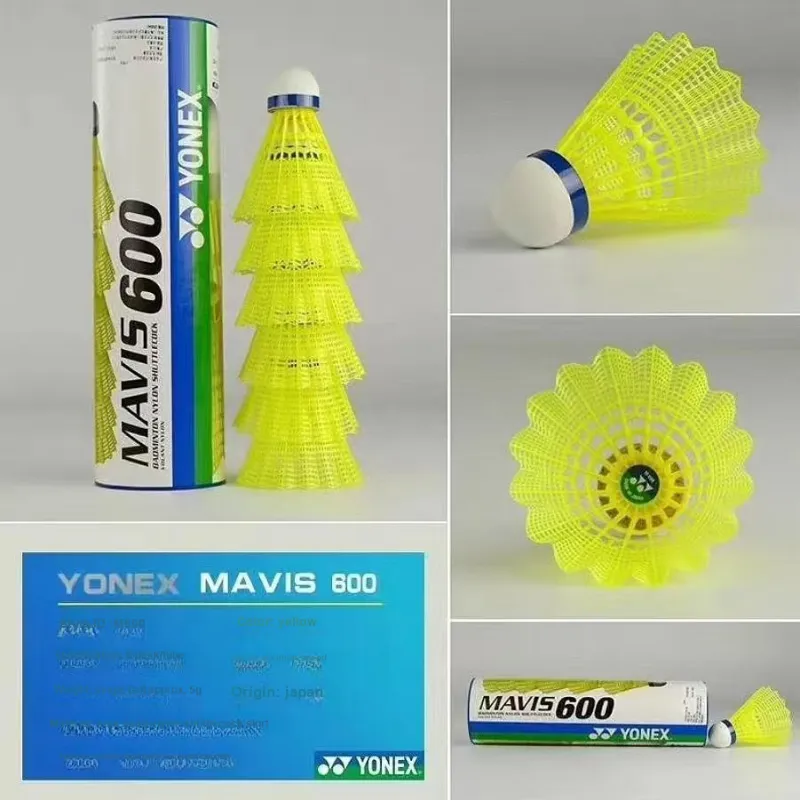 YONEX M600 Nylon Shuttlecock 6 Pack Nylon Training Outdoor & Indoor Shuttlecocks-2
