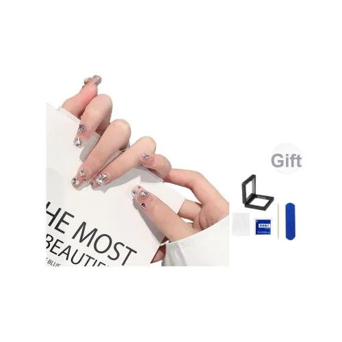 XNTX Премиум Feel False Nail Короткий LADDER Cool Color Series Jump Цвет Flashing