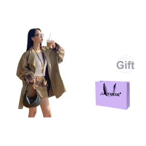 LADYXIEXIE Женская тренч-куртка