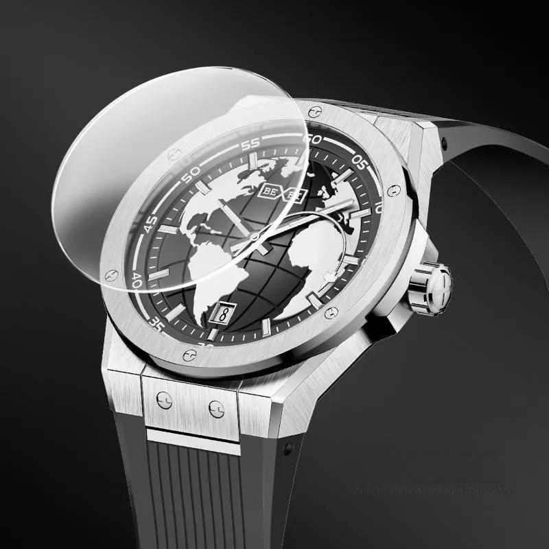 BEXEI J 20 Collection Automatic Mechanical Movement Watch Men's Watches Black Dial-4