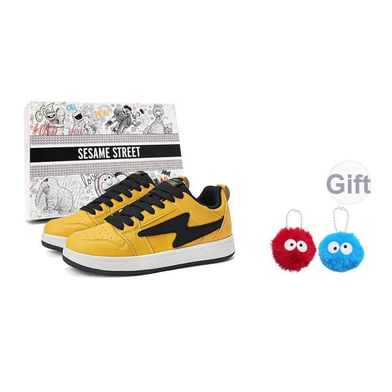 SESAME STREET Height Increasing Balance Abrasion Resistant Lightweight Slip Resistant Skateboard Shoes Unisex-74