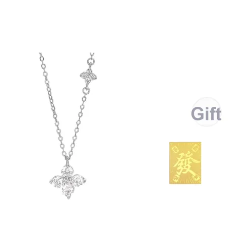 SHANRUI Серебряное покрытие медные ожерелья женские