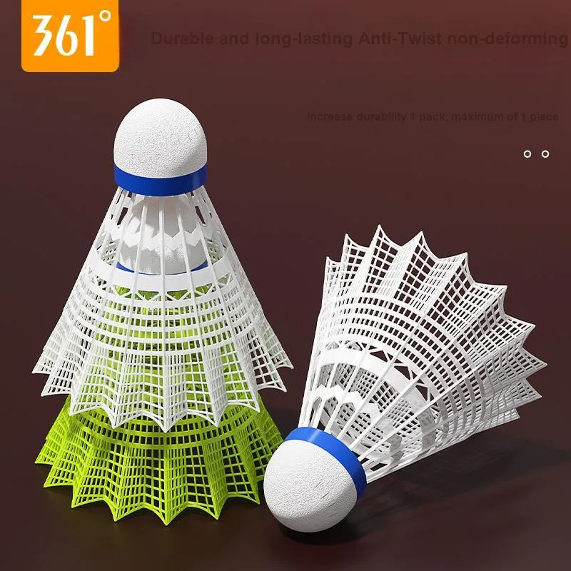 361° SG 66A Nylon Shuttlecock 12 Pack Nylon Shuttlecocks-3