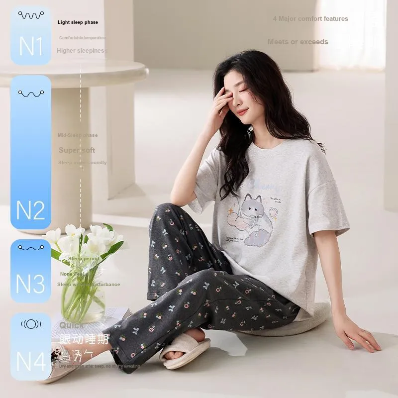 ROMANTIC·SPRING Pajama Set Women's Image Color-2