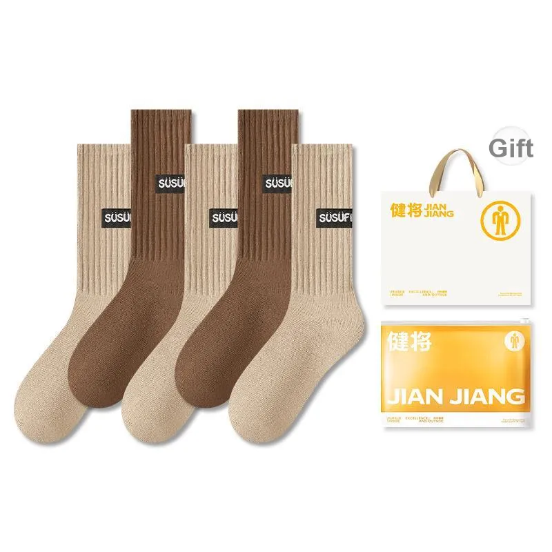 Master Mid Calf Socks Women's Shopping Bag 5 Pack-10