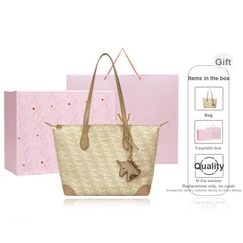 NUCELLE Fabric One Shoulder Shoulder Bag Tote Bag Laptop Bag Shopping Bag Women's Multicolor