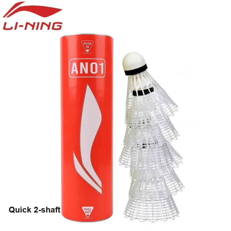 LiNing AN01 Nylon Shuttlecock 6 Pack Nylon Everyday Shuttlecocks-3