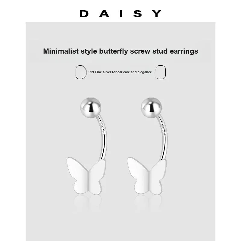 Daisy Dream Full Sterling Silver Stud Earrings Women's-4
