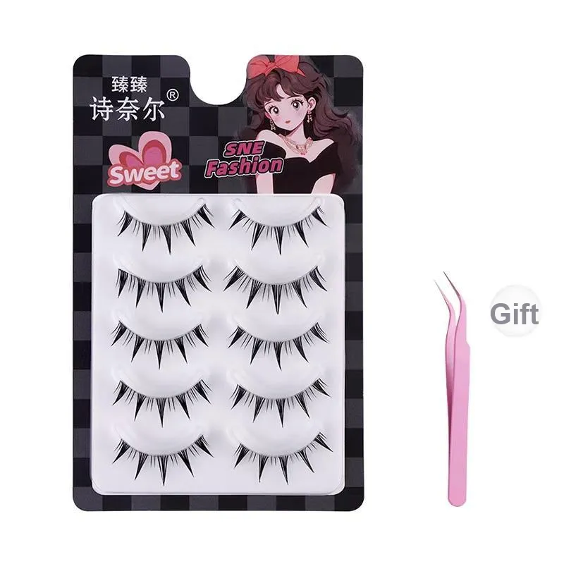 ZHENZHENSHINAIER Клей Бесплатно One Piece Камелия Увеличивающий объем Стиль Натуральный Увеличивающий длину Стиль