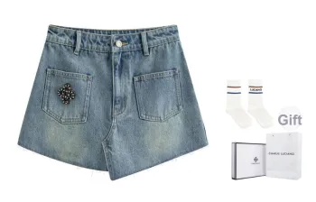 Charlie Luciano Denim Short Skirts Women's