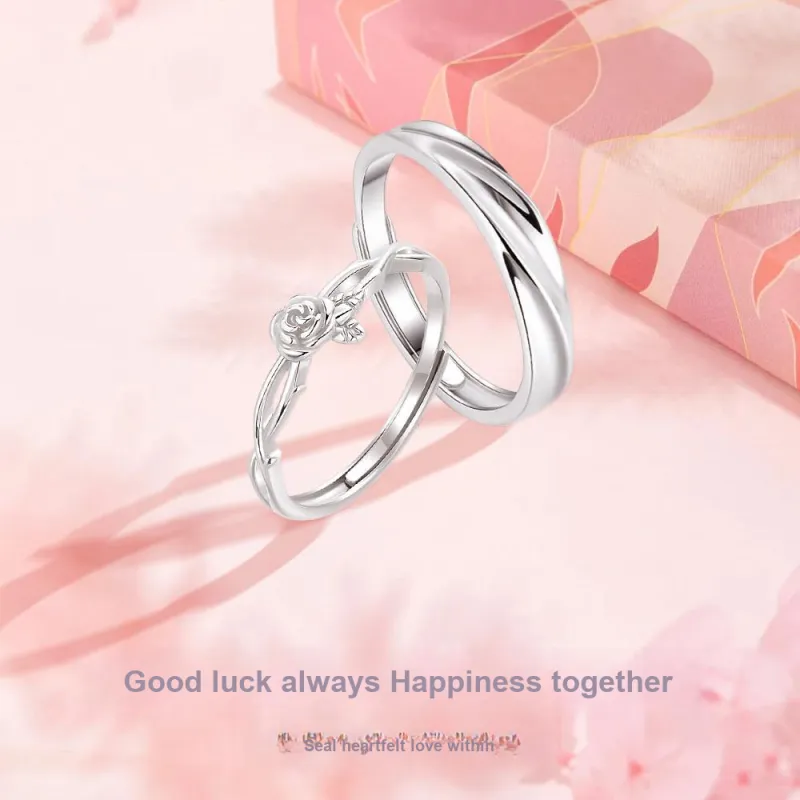 NUSQ Sterling Silver Rings Unisex-7