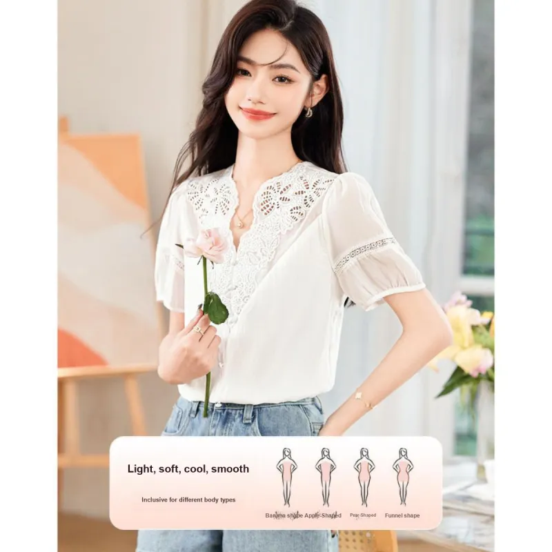Like The Age Of Water Shirt Regular Women's White-1