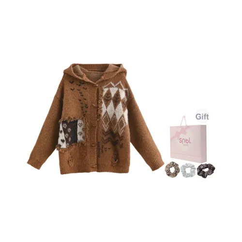 SNBL Коричневый Женский Трикотаж