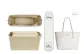 [Zippers Anti-Theft Two-Piece Set]Beige Liner+Glacier White Shoulder Pads