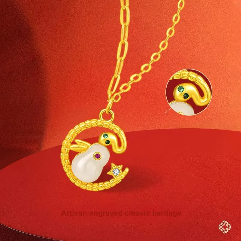 JINLIUFUJIXIANG S925 Silver Necklaces Women's-3