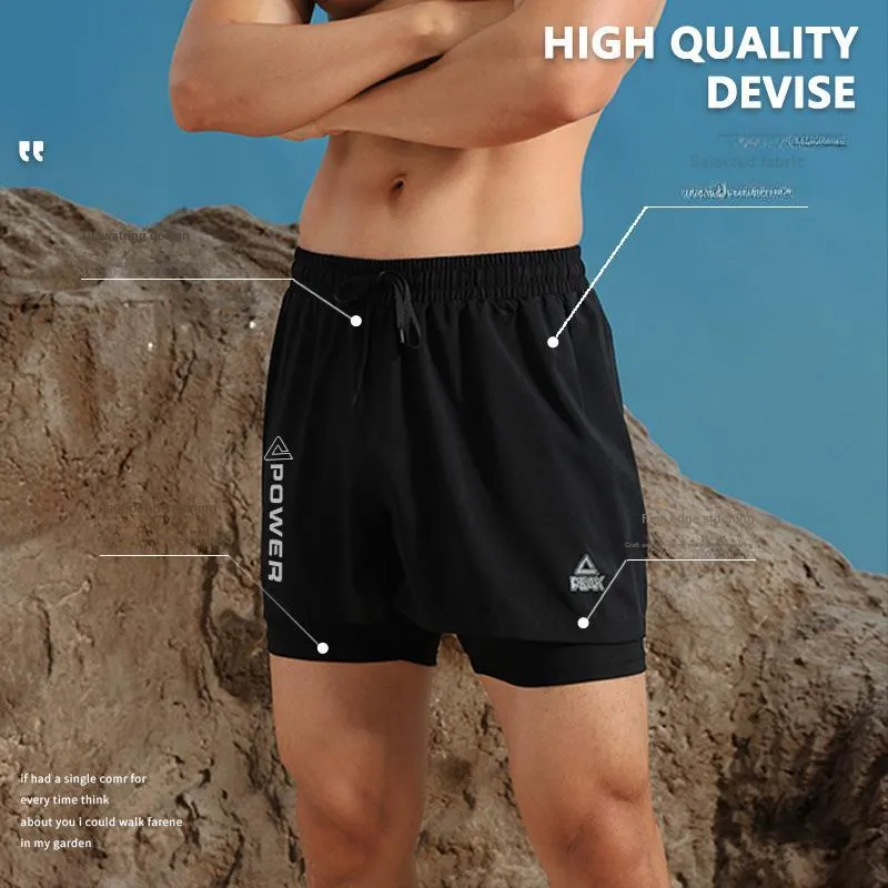 PEAK Swimming Sets Polyester Pool Men's Black-1