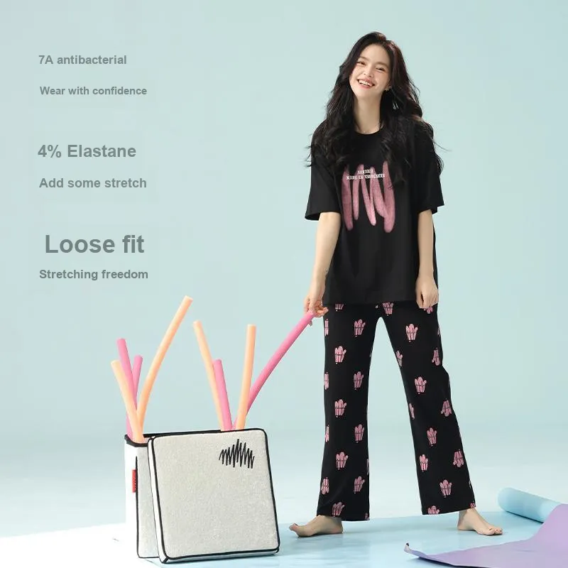 PBENO PD Pajama Set Women's Black-2