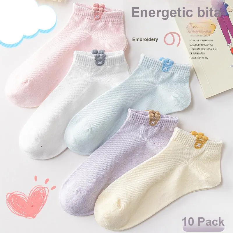 Gentle Welcome Ankle Socks Women's 10 Pack-1