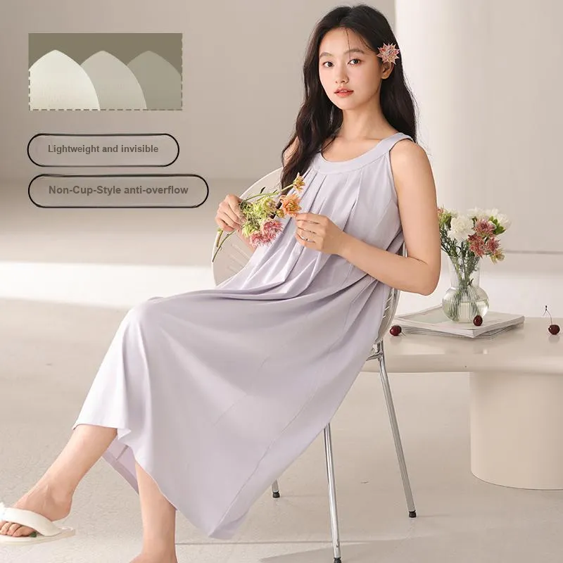 White Ran Women's Nightgowns-6
