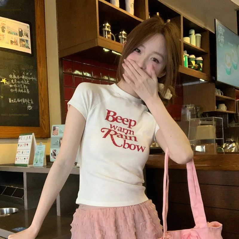 BVODE T Shirts Women's White Shopping Bag-3