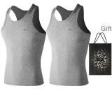 100% cotton 2 Pack (Black+Black)-Sweat-Absorbing and Breathable/2 Pcs, More Economical for Frequent Washing!