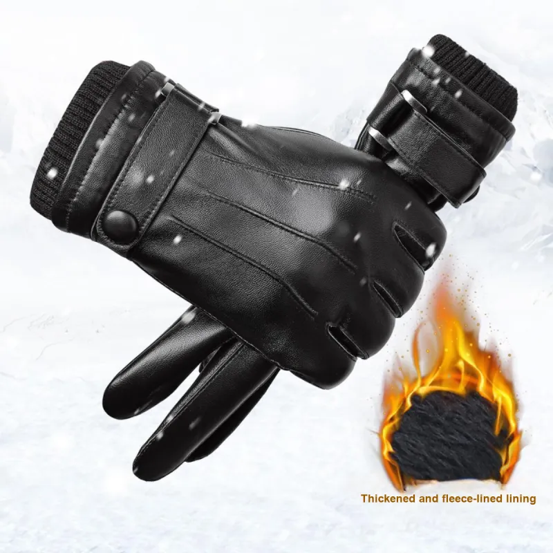 BISON DENIM Sheepskin Gloves Men's-2