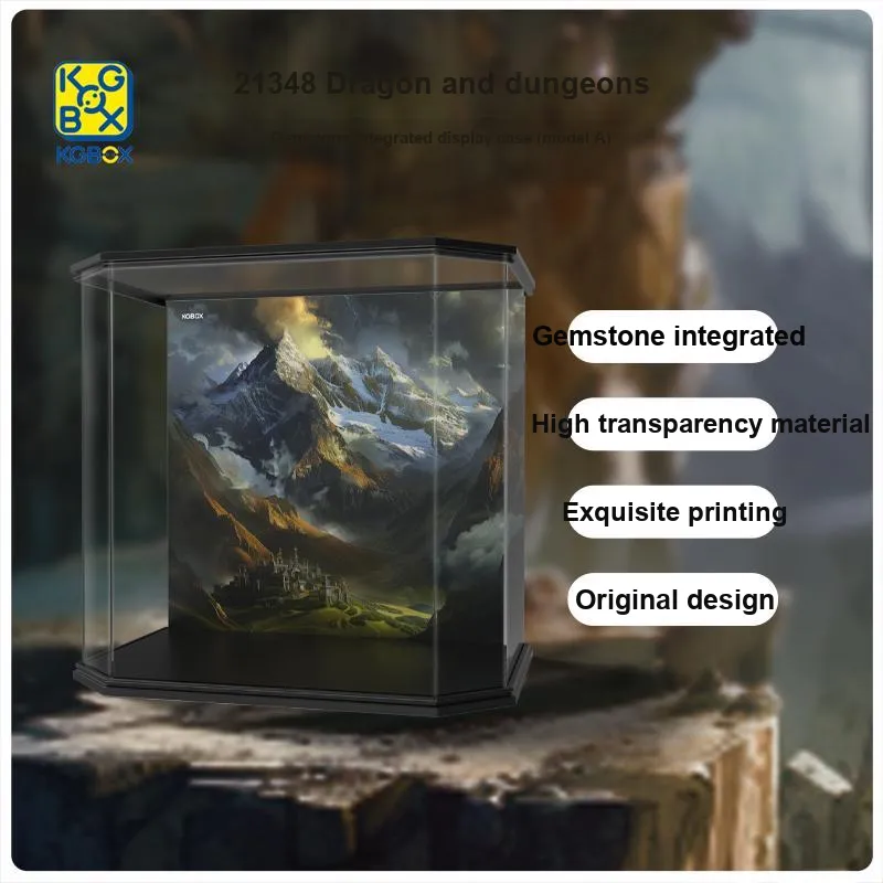KGBOX Dungeons & Dragons Red Dragon Legend Figure Acrylic Display Case Model Accessories-4