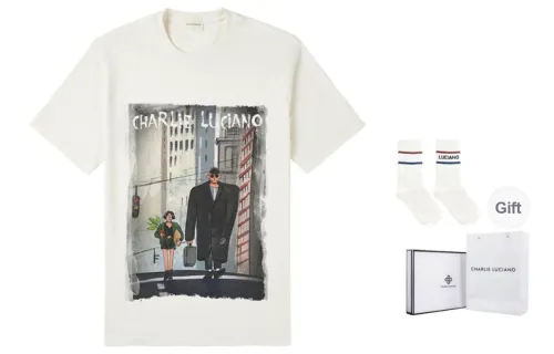 Charlie Luciano T Shirts Unisex White Box+Socks