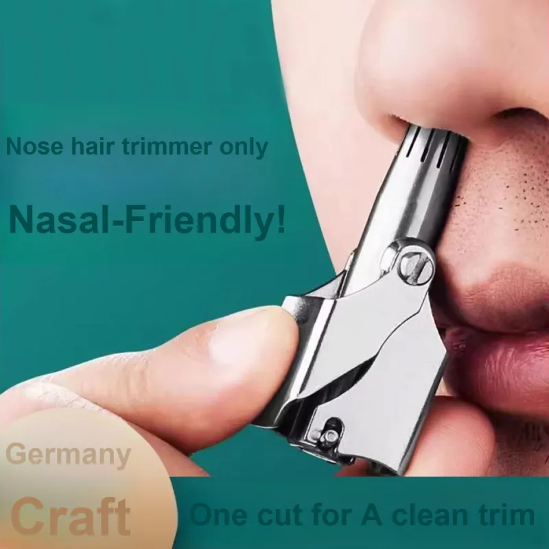 SHANGYELAMEILA Nose Hair Trimmer With Stainless Steel Manual Shaving Blade Trimmer-1