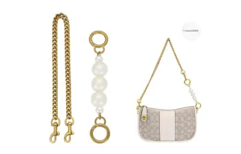 GUYI Metal Bag Strap Women's Antique Gold