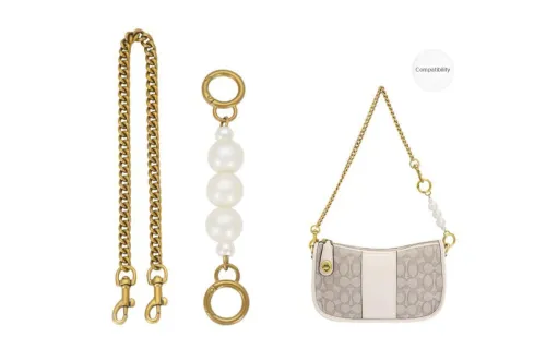 GUYI Metal Bag Strap Women's Antique Gold