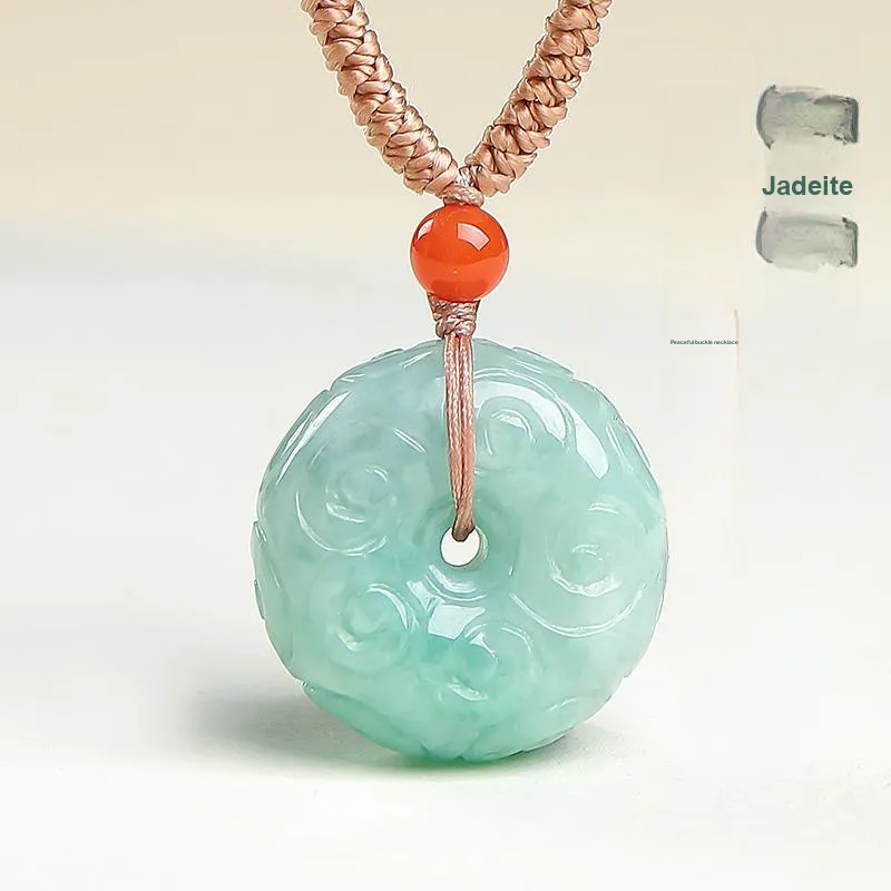 With The Heart Of The Jade Glutinous Jade Necklaces Unisex-1