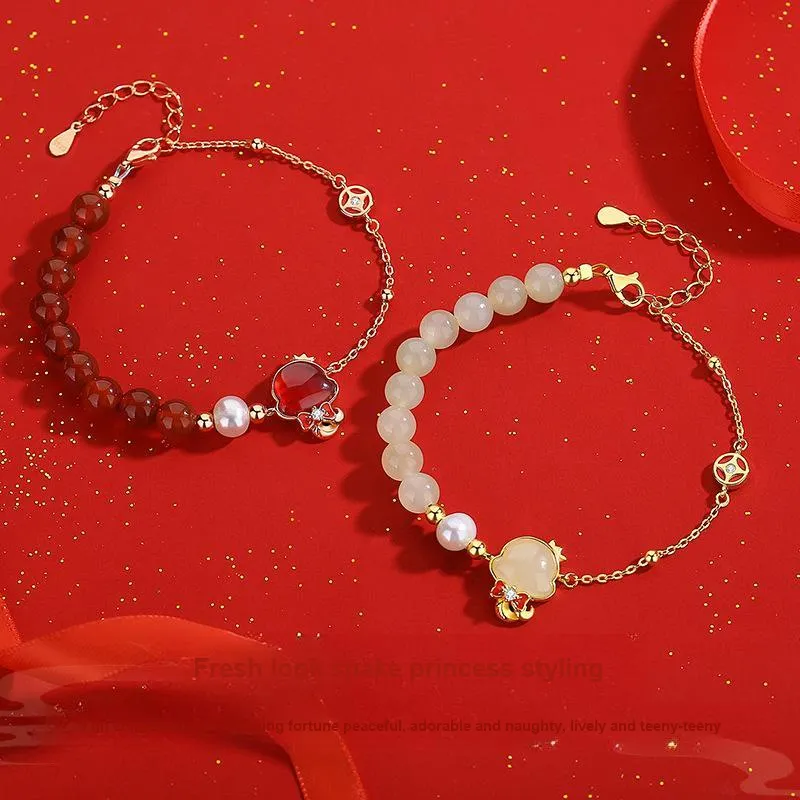 WEITIANXUAN Hetian Jade Bracelets Pale Greenish White Jade Women's-2