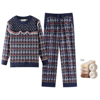 ZumashL Luxury Designer Series Pajama Set Women's Aqua Blue With Water Ripple Pattern