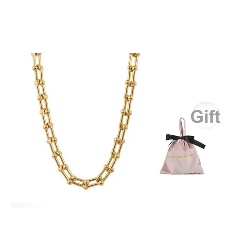 Wakfu Золото-покрытое Медное Ожерелье Женское