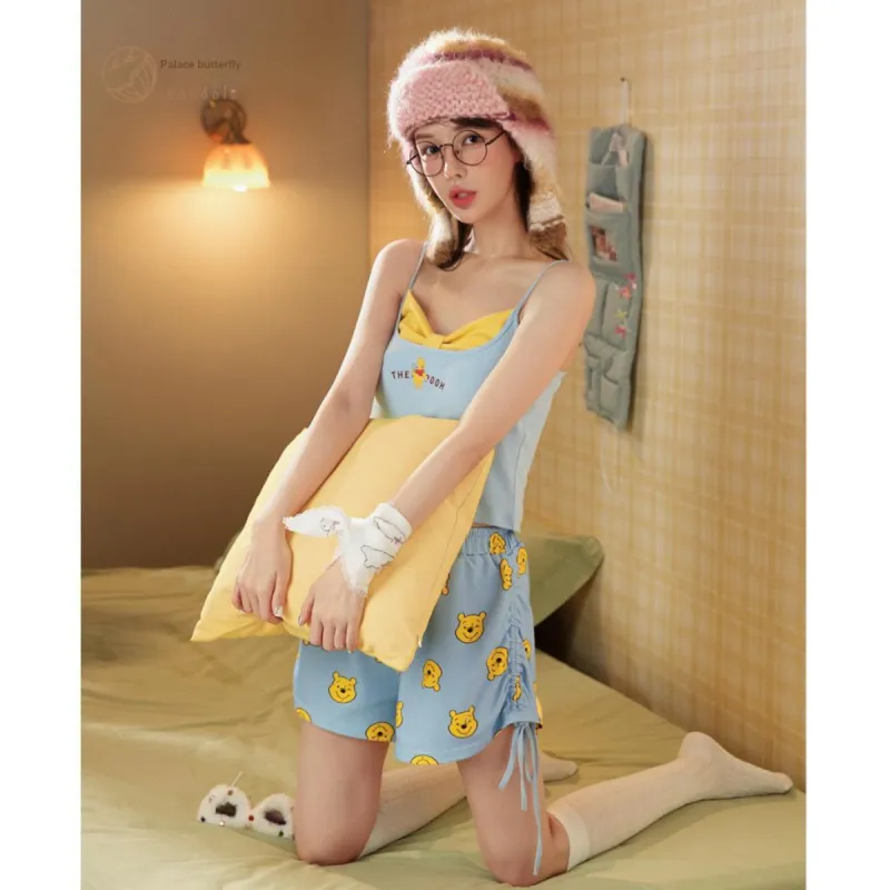 Gongdie x Disney Pajama Set Women's Gift Box Set Blue-2
