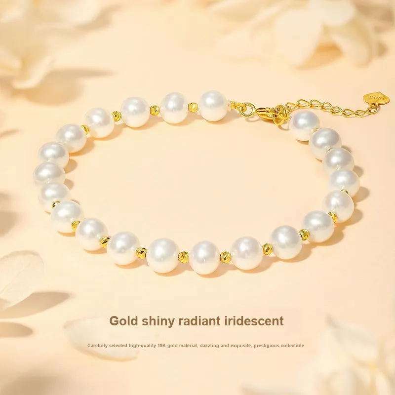 HEZUAN Freshwater Pearl Bracelets Women's-1