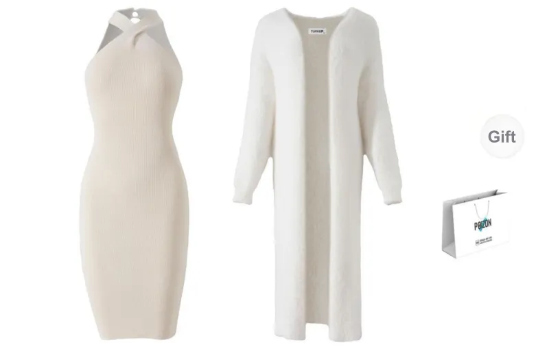 TURN UP Skirt Set Women's White-3