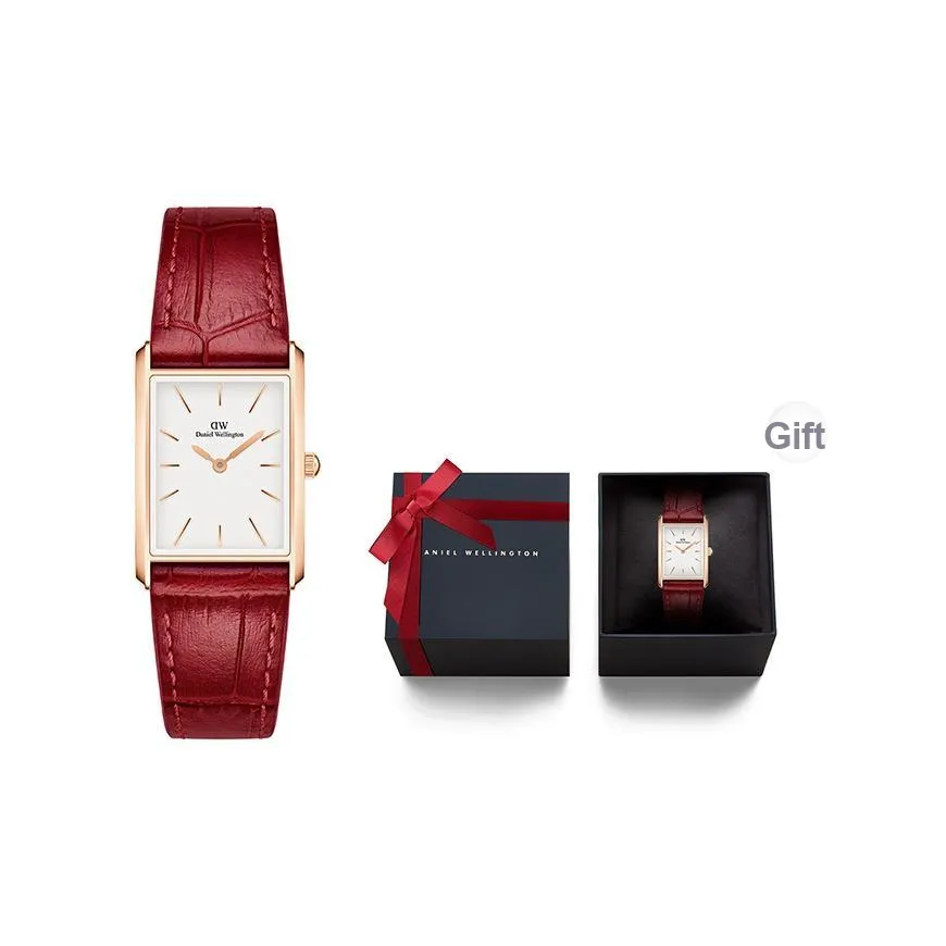 Daniel Wellington BOUND Modern Collection Кварцевые Женские Часы Кожаный Ремешок Белый Циферблат
