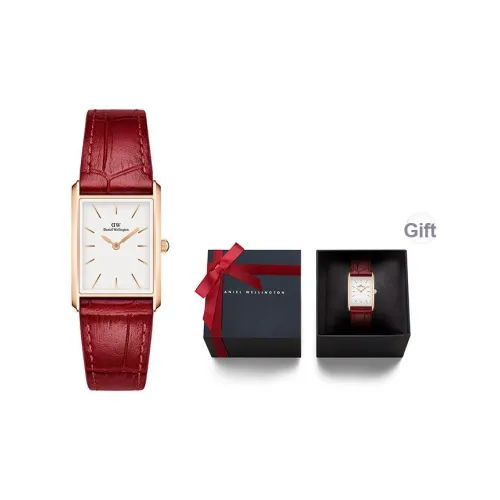 Daniel Wellington BOUND Modern Collection Кварцевые Женские Часы Кожаный Ремешок Белый Циферблат